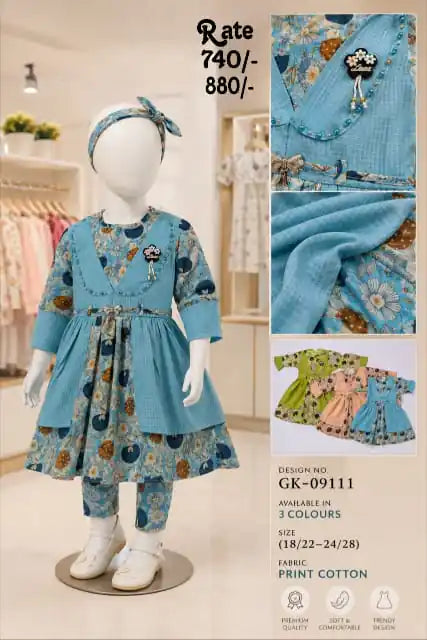 Sky Bloom Princess Dress Set
